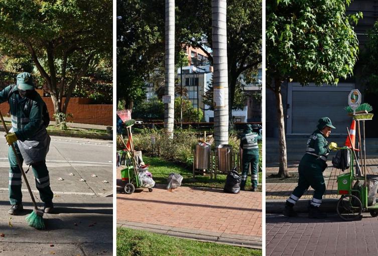 Caen montañas de basura en Bogotá: infractores terminaron barriendo