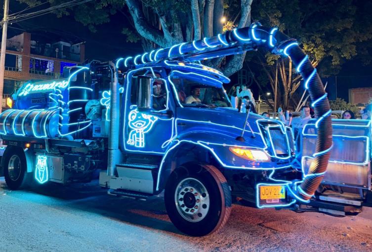 Caravana navideña del Acueducto de Bogotá