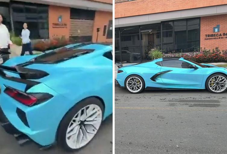 Carro lujoso inmovilizado