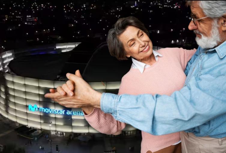 Abuelos tendrán plan gratis en Bogotá: azotarán baldosa en el Movistar Arena