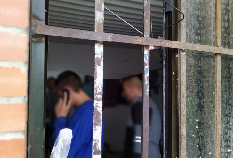 Detenidos en estación de Policía en Bogotá