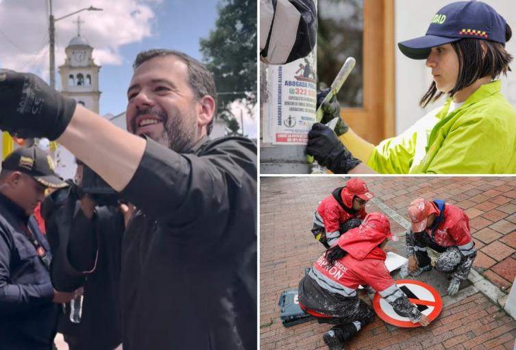 Galán lidera recuperación del espacio público en Bogotá