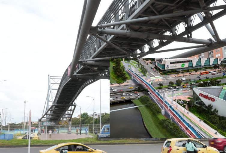 IDU tumbará puente peatonal en la Boyacá