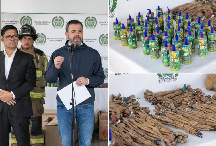 Incautaron 970 kilos de pólvora en Bogotá