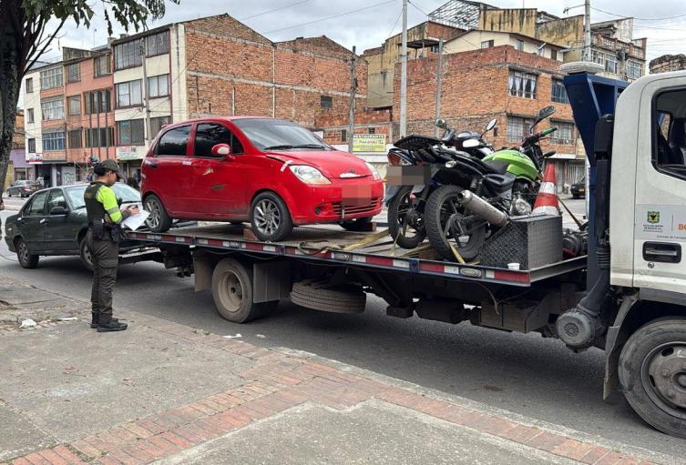 Inmovilización de vehículos indeterminados en Bogotá