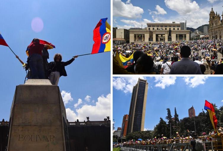 Marchas en Bogotá del 1 al 7 de diciembre: Navidad arrancó pesada