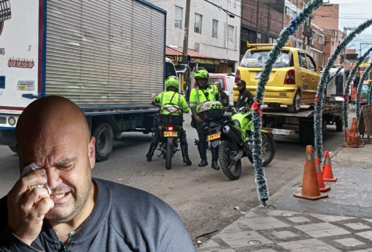 Movilidad barrio en San Andresito Conductores se les enredó la prima