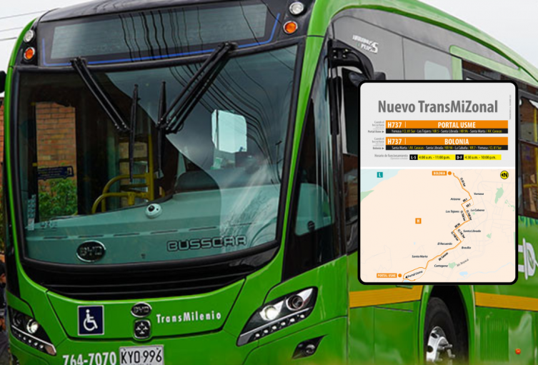 TransMilenio lanza ruta H737: facilitará traslados a usuarios de Usme