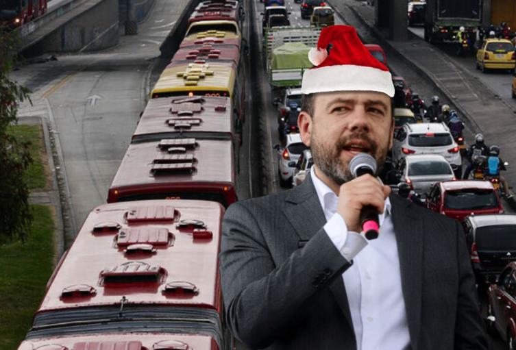 Galán confirma pico y placa en Bogotá para el 24 de diciembre