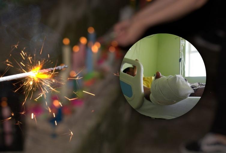 Quemados con pólvora en Bogotá