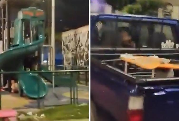 Robo a parque público en Bogotá