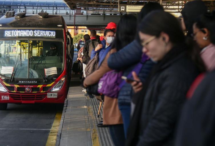 Tránsito complicado en TransMilenio este jueves