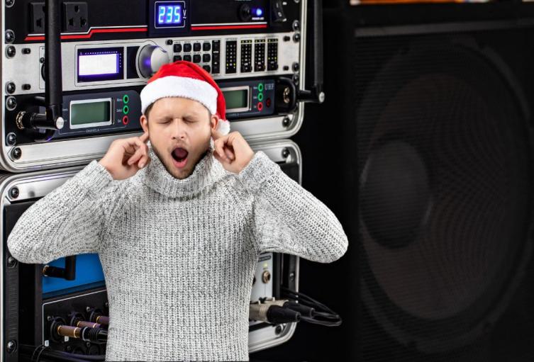 Vecinos ruidosos en Navidad