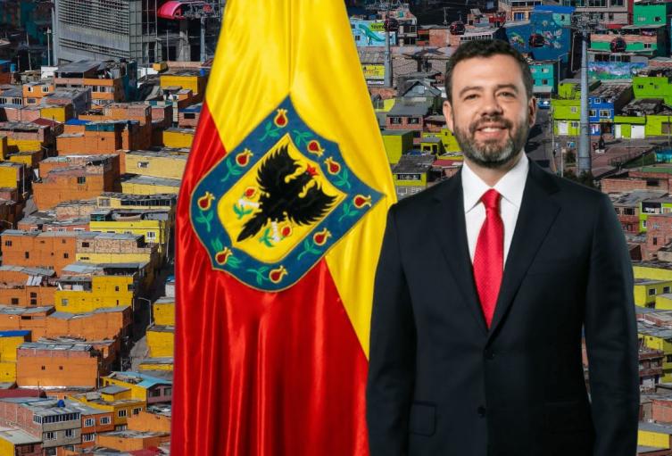 Carlos Fernando Galán y su gabinete