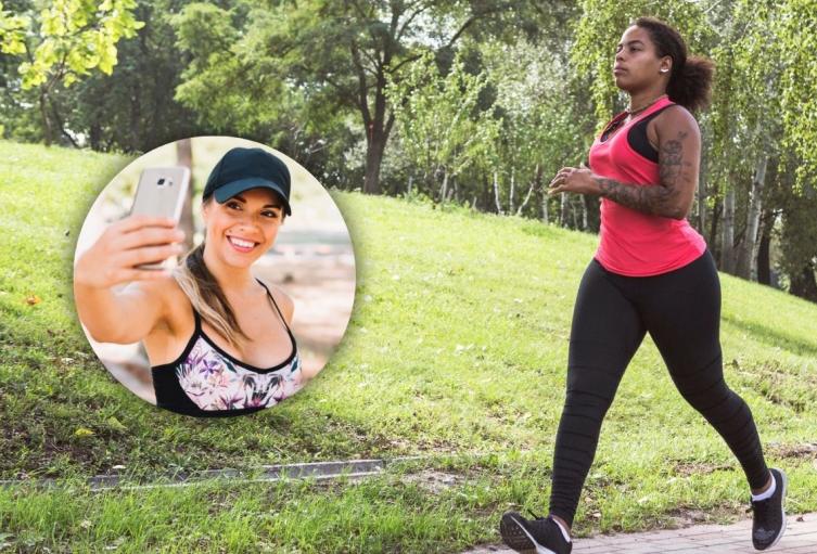 Fotos en rutina de ejercicio