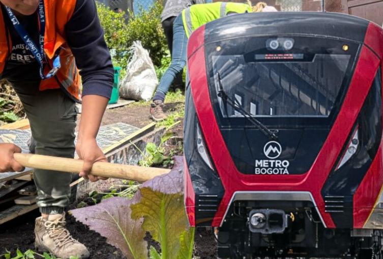 Metro de Bogotá tiene huerta propia: la sorpresa verde del proyecto