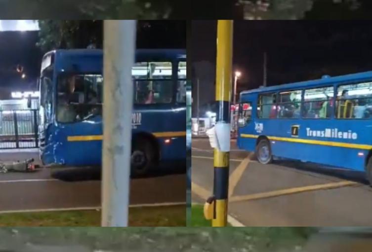 SITP se salió de control y arrolló moto: TransMilenio anunció sanciones