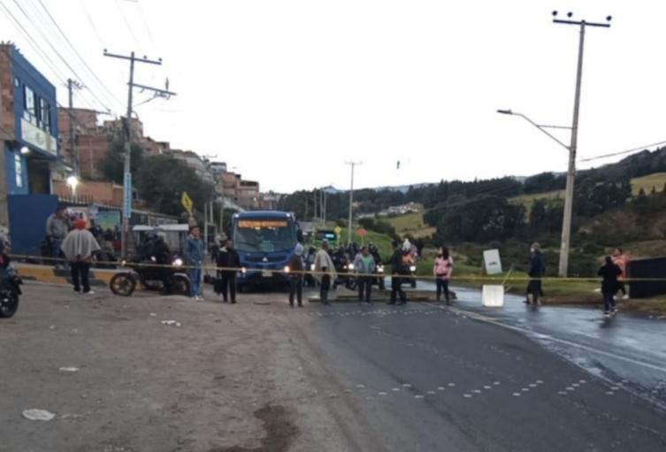 Protestas en la avenida Caracas afectan 7 rutas del SITP vecinos a caminar