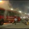 Incendio en un bus de Transmilenio