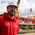 Alcalde Carlos Fernando Galán, recibiendo el Metro de Bogotá