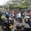 Protestas de motociclistas en Bogotá. 
