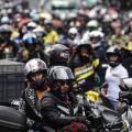 Bloqueo motociclistas en Bogotá