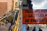 andenes centro de Bogotá