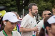 Carlos Fernando Galán en la Media Maratón de Bogotá 2025
