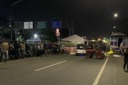 Cierre de la vía Bogotá-Villavicencio