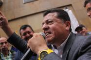 Hugo Ospina, líder de taxistas en Bogotá