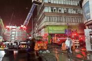 Incendio en el centro de Bogotá