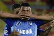 Luis Marimón, autor del primer gol de Millonarios a Real Cartagena. 31 de julio de 2025