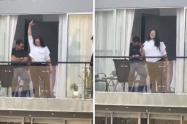 Mujer dispara al aire en Bogotá