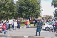 Protesta en la avenida El Dorado