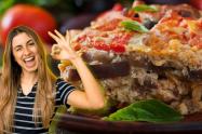 Lasaña de berenjena y carne en sartén: apenas para chuparse los dedos