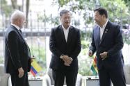 Presidentes de Brasil, Colombia y Bolivia. 