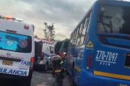 Accidente de tránsito en la Avenida Boyacá