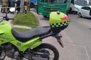 La Secretaría de Movilidad reportó que el choque tiene el tránsito lento en el norte de la ciudad