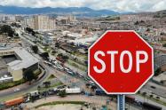 Cierre vial en Soacha