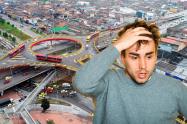 Cierres viales congestionan a Bogotá