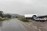 Sigue el cierre en la vía Tunja - Bogotá