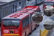 Bloqueo en NQS con Av. Mutis genera caos y cierra estaciones de TransMilenio