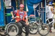 Trabajadores de bicitaxis
