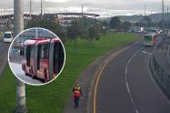 Accidente colapsa corredor de la Calle 80: vía está totalmente bloqueada