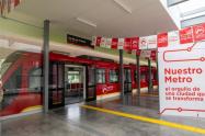El tren del metro de Bogotá