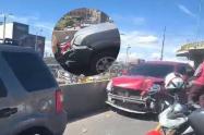 Choque múltiple en Puente Aranda