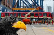 Águila negra llegó con el Metro legado histórico en un mismo viaje