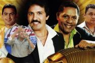 Integrantes del Binomio de Oro y el compositor Tico Mercado