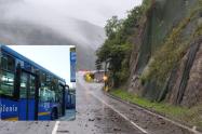 Cierre en la vía al Llano pega duro TransMilenio suspende servicios