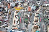 Cierre en la calle 19 con avenida Caracas